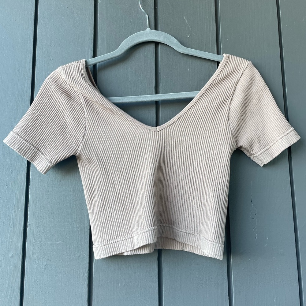 super soft brown top